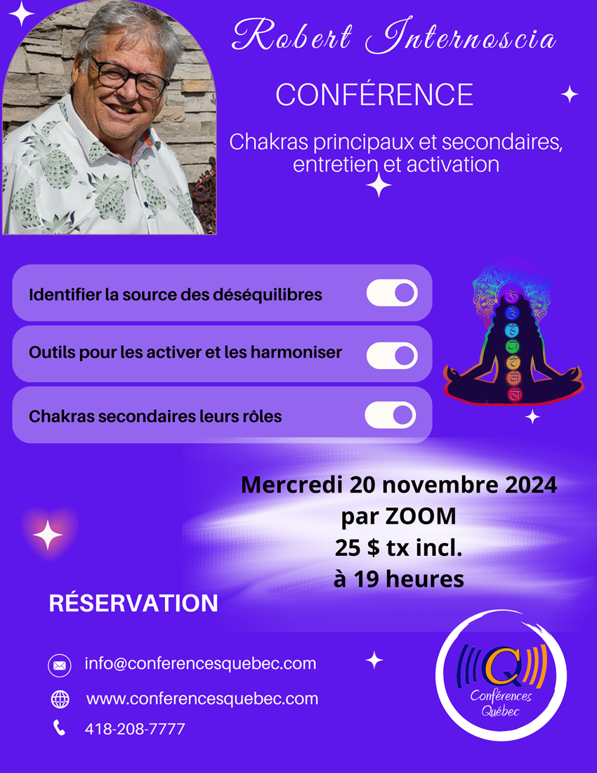 Robert Internoscia conférence chakras